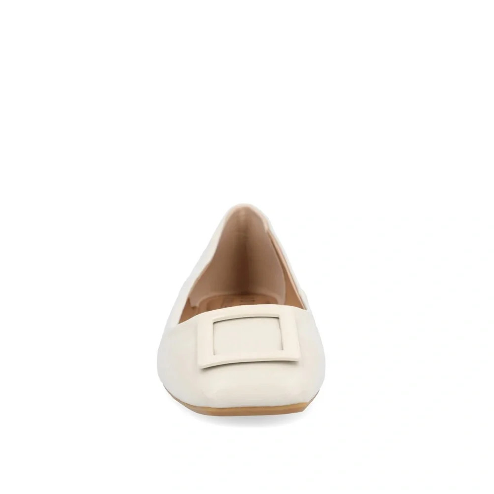 NWOT JOURNEE Collection Sz 7.5 Cream Women's BALLET Flats Make Fair Offer - Picture 2 of 8
